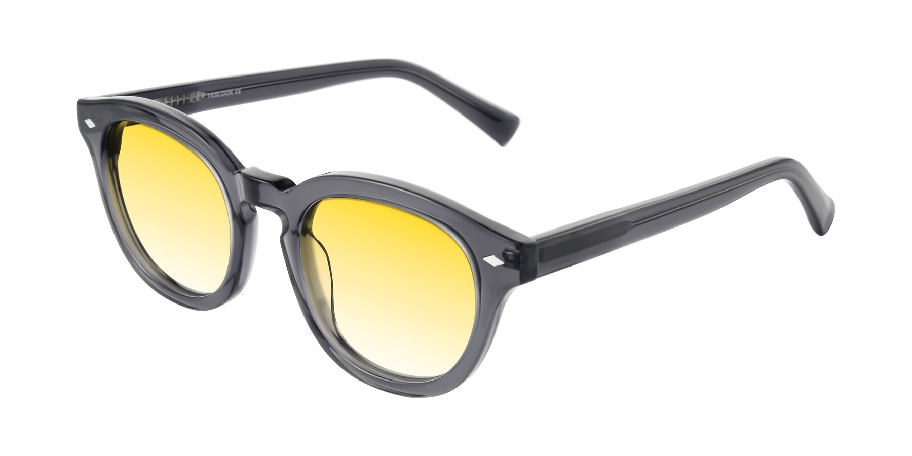 Angle of Nehrode in Gray with Yellow Gradient Lenses