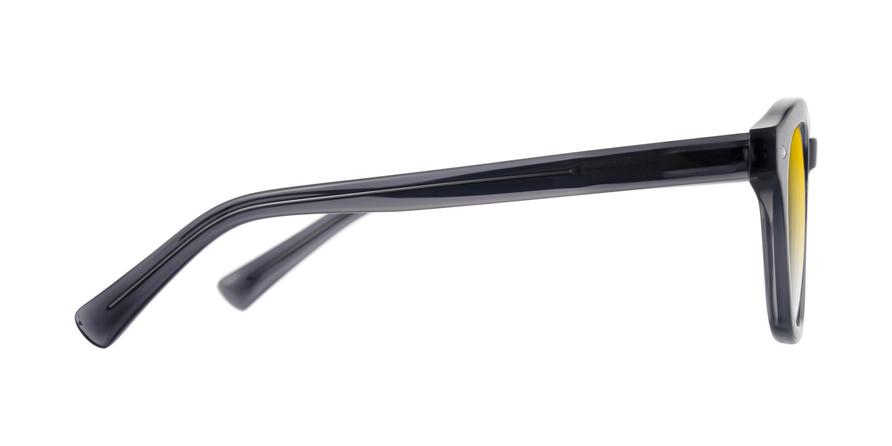 Side of Nehrode in Gray with Yellow Gradient Lenses