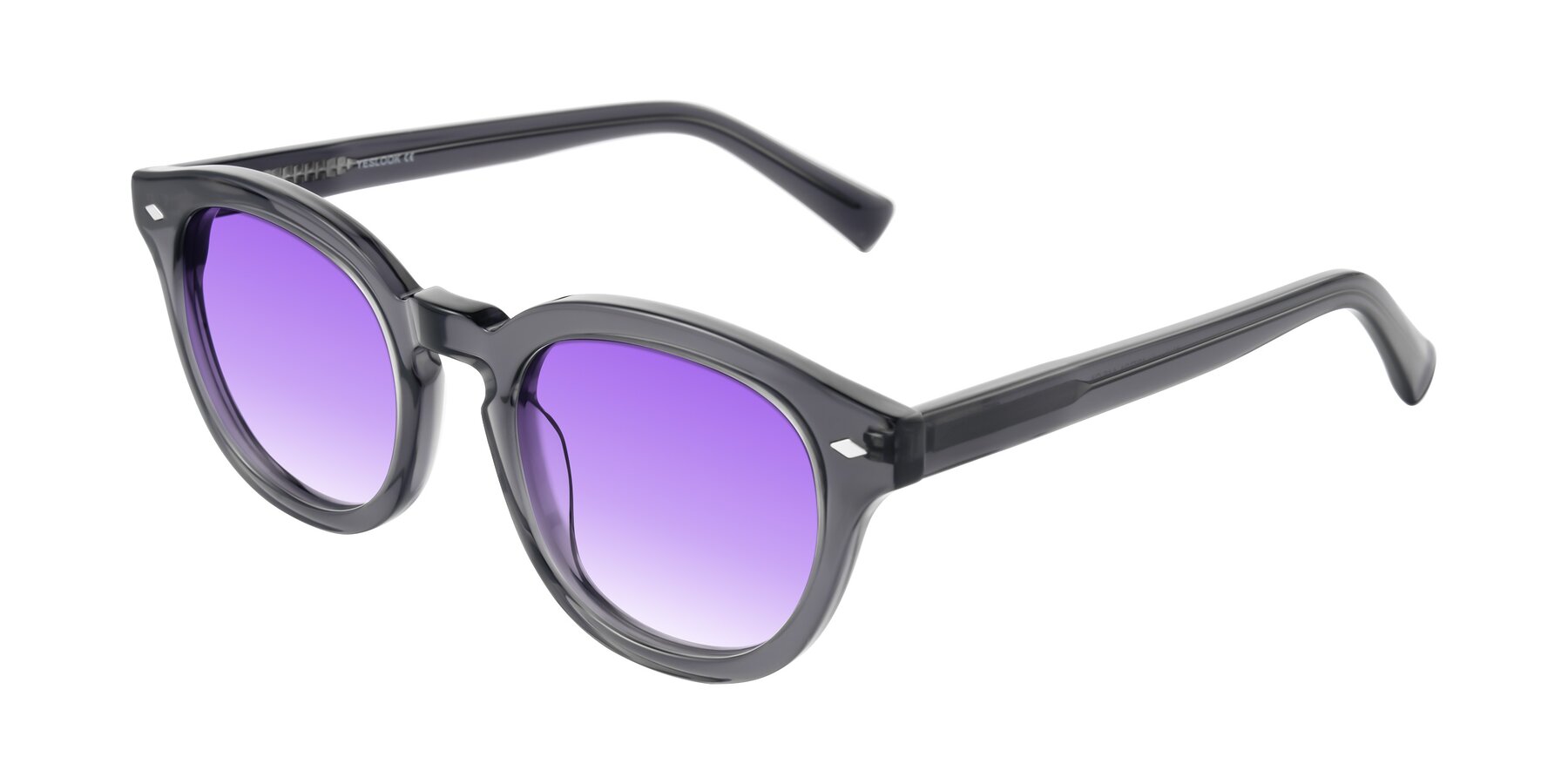 Angle of Nehrode in Gray with Purple Gradient Lenses