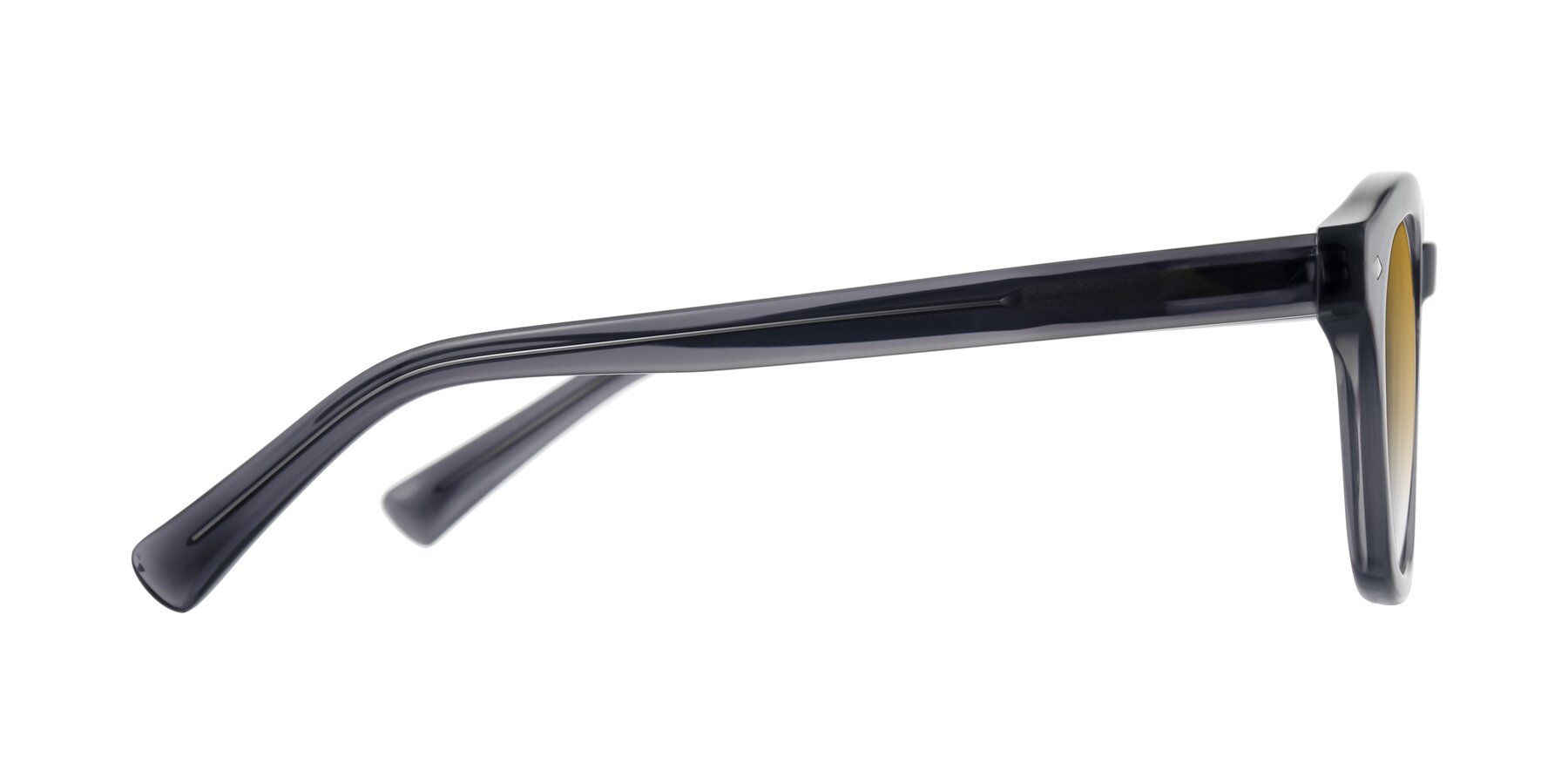 Side of Nehrode in Gray with Champagne Gradient Lenses