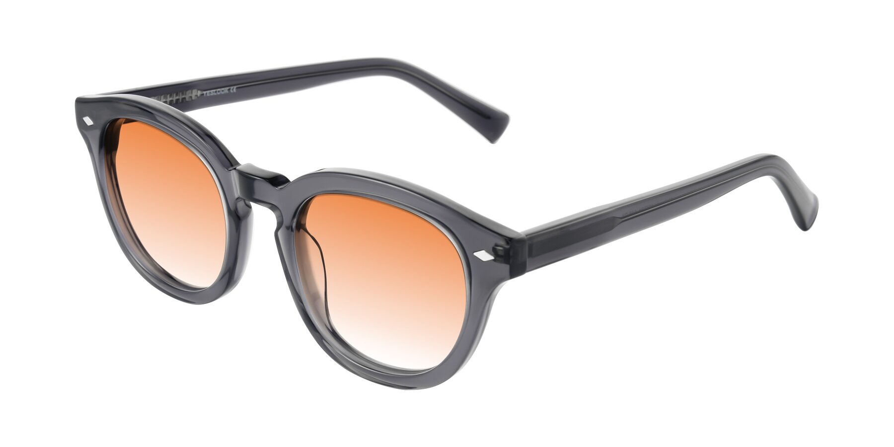 Angle of Nehrode in Gray with Orange Gradient Lenses