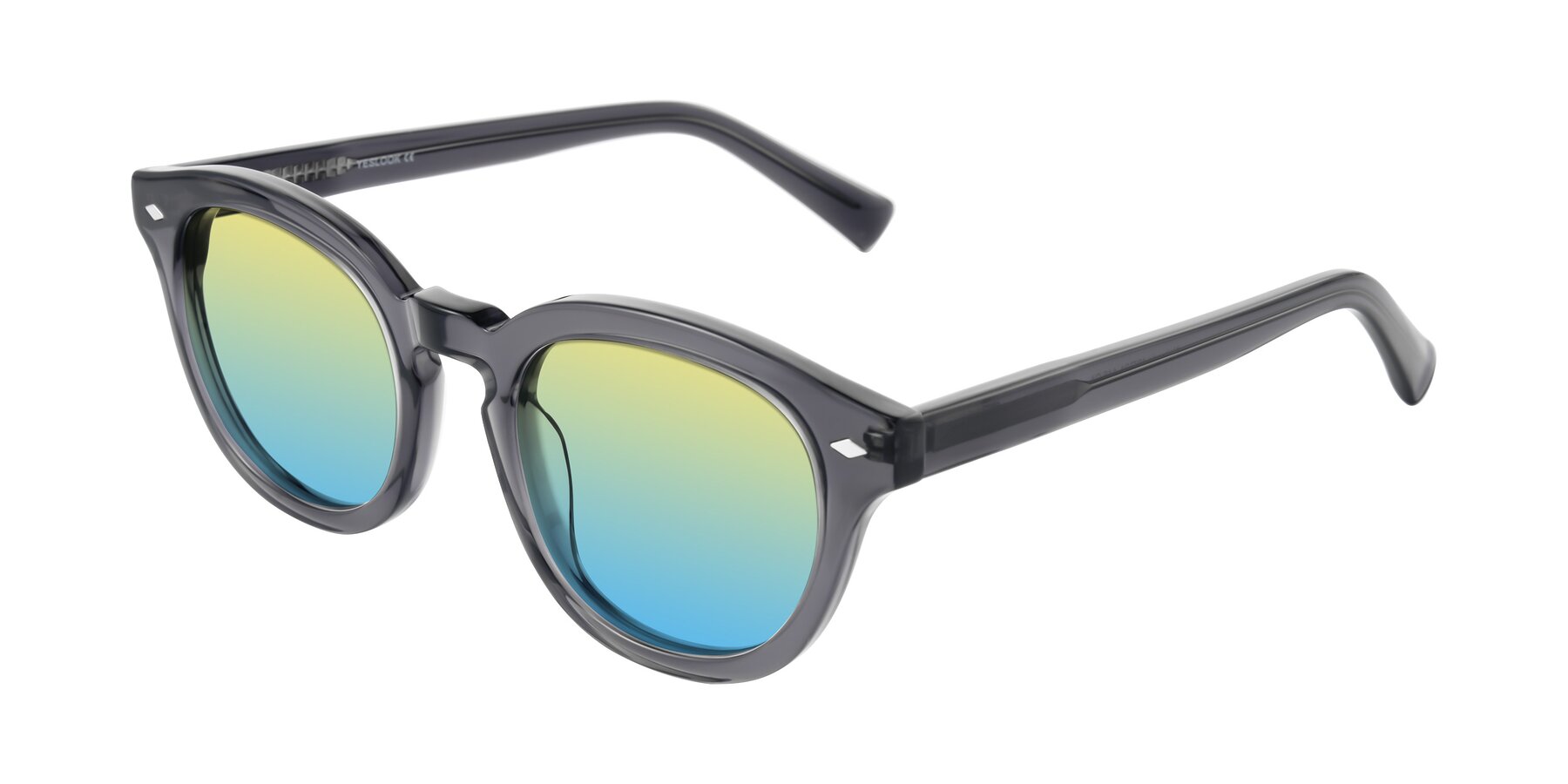 Angle of Nehrode in Gray with Yellow / Blue Gradient Lenses