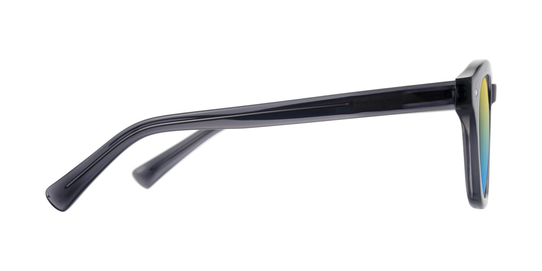 Side of Nehrode in Gray with Yellow / Blue Gradient Lenses