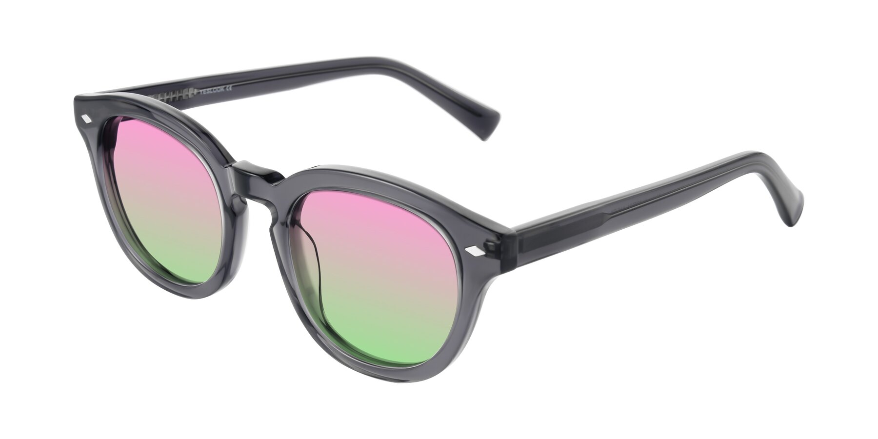 Angle of Nehrode in Gray with Pink / Green Gradient Lenses
