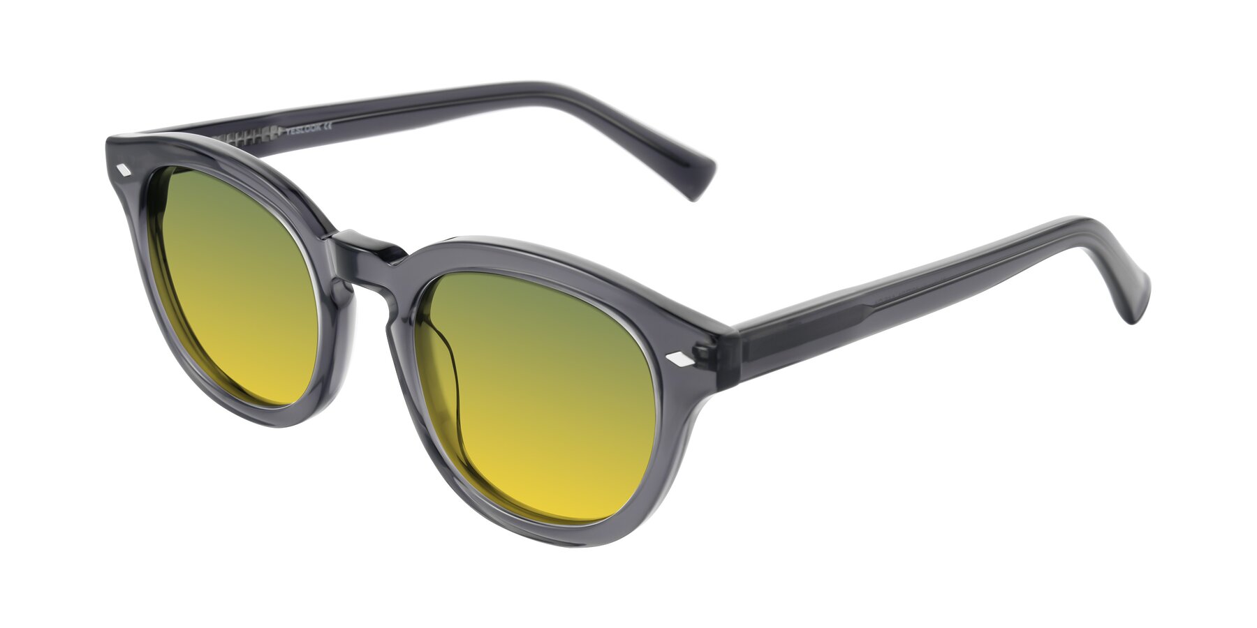 Angle of Nehrode in Gray with Green / Yellow Gradient Lenses
