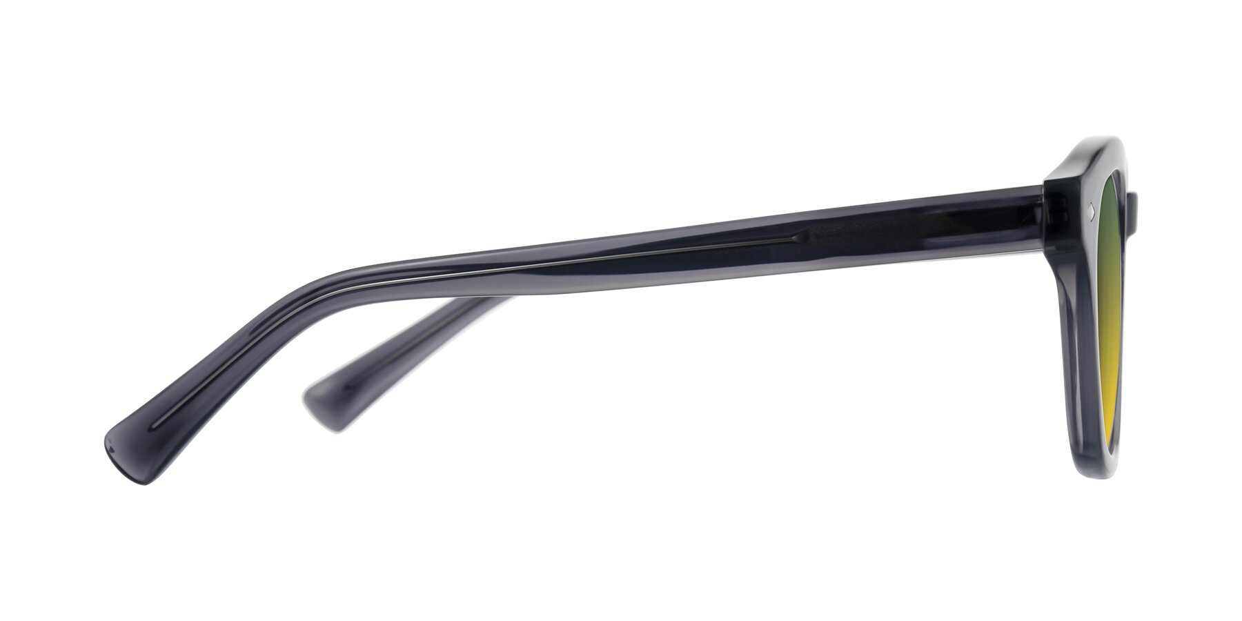 Side of Nehrode in Gray with Green / Yellow Gradient Lenses