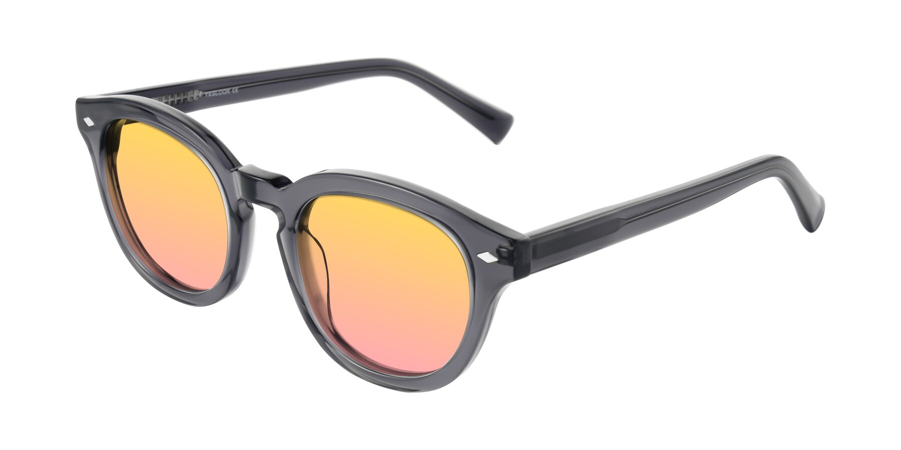 Angle of Nehrode in Gray with Yellow / Pink Gradient Lenses