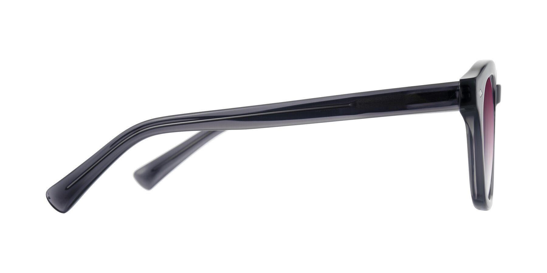 Side of Nehrode in Gray with Wine Gradient Lenses