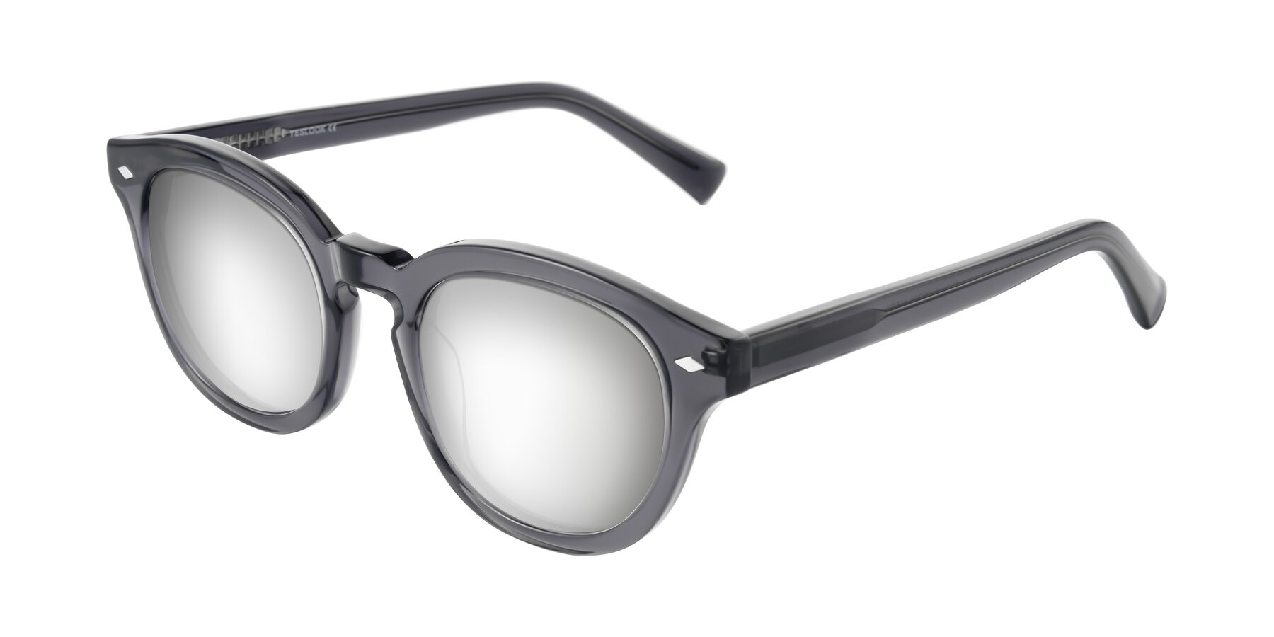 Angle of Nehrode in Gray with Silver Mirrored Lenses