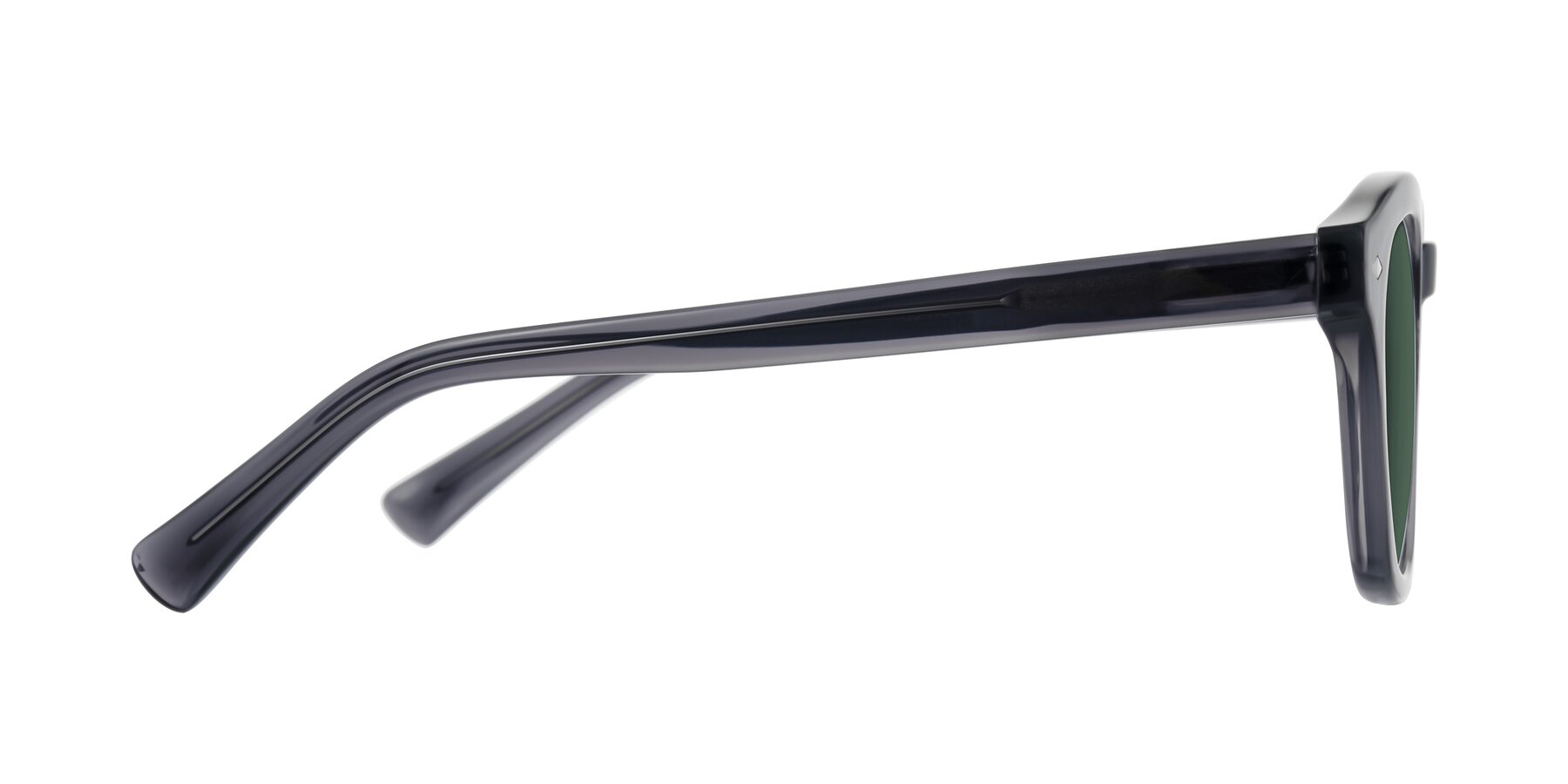 Side of Nehrode in Gray with Green Polarized Lenses