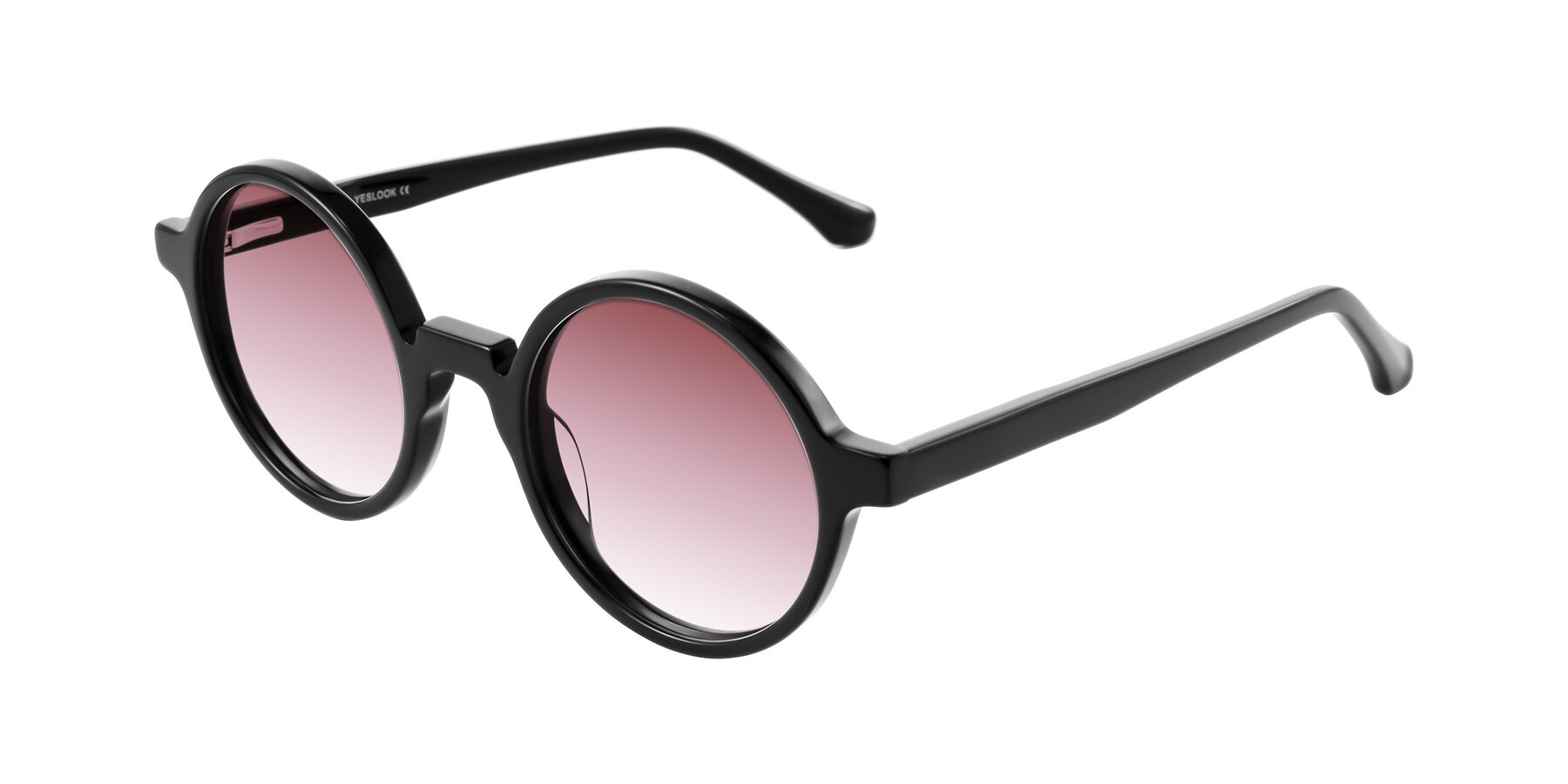 Angle of Clady in Black with Garnet Gradient Lenses