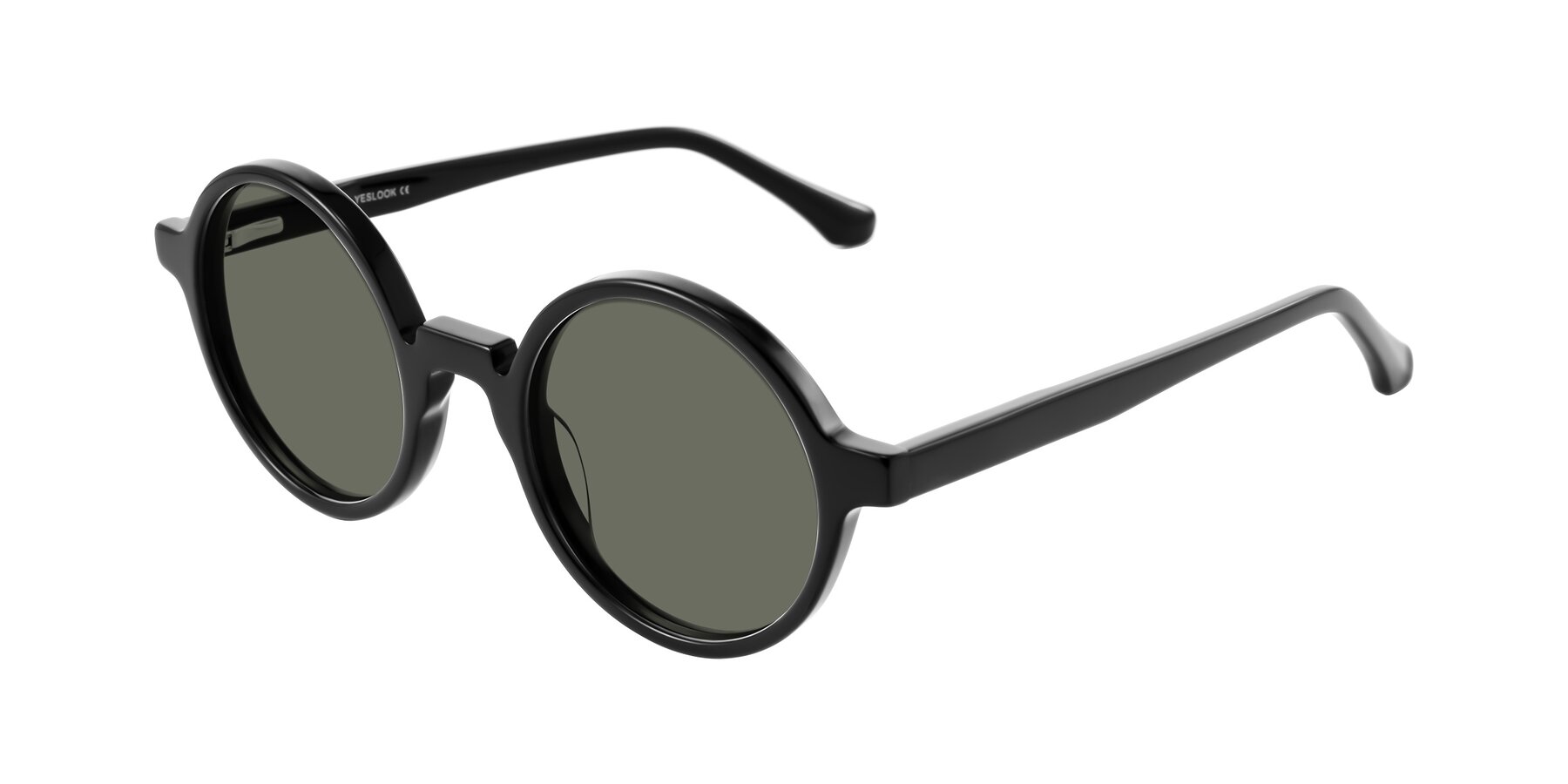 Angle of Clady in Black with Gray Polarized Lenses