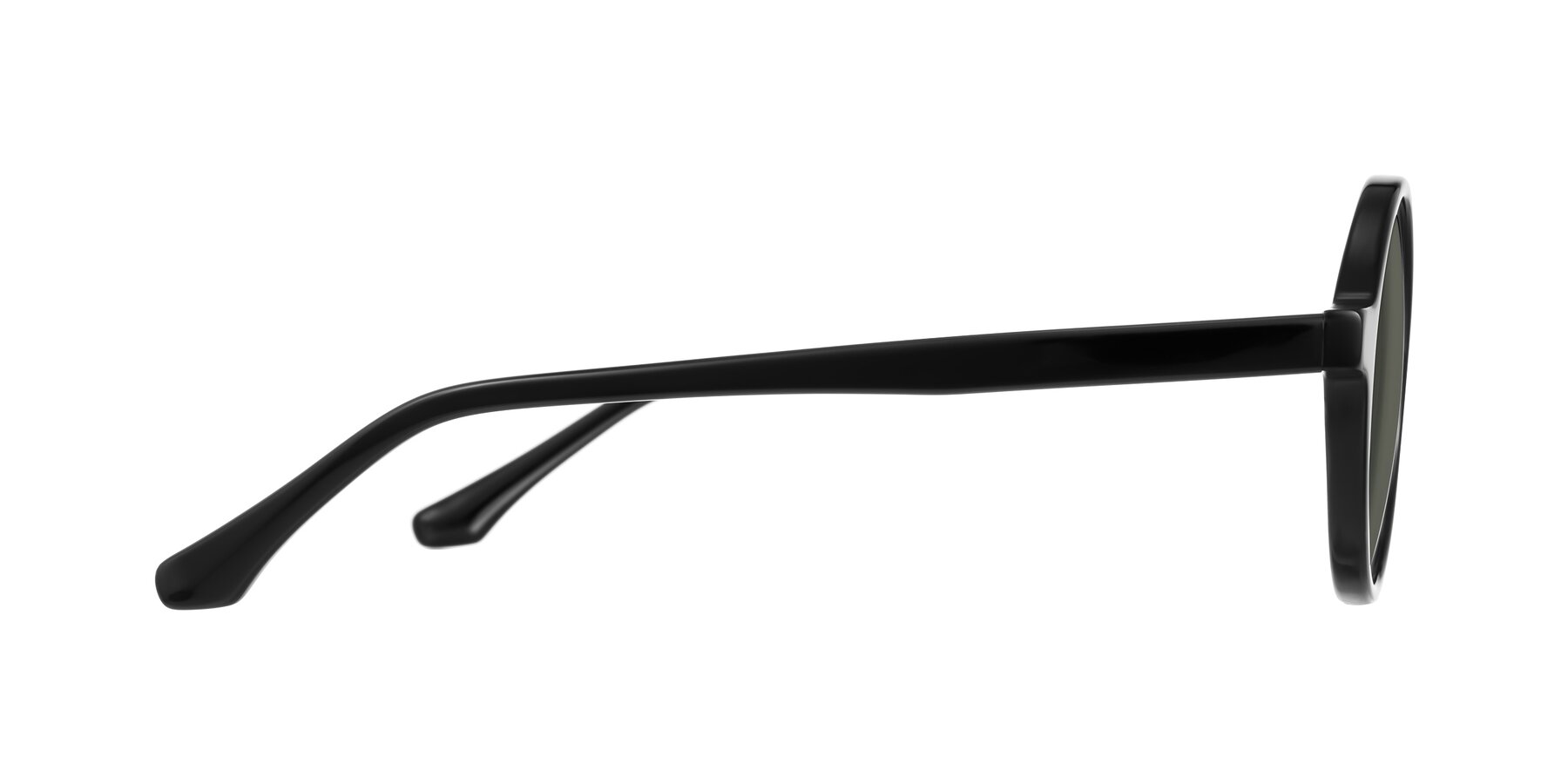 Side of Clady in Black with Gray Polarized Lenses