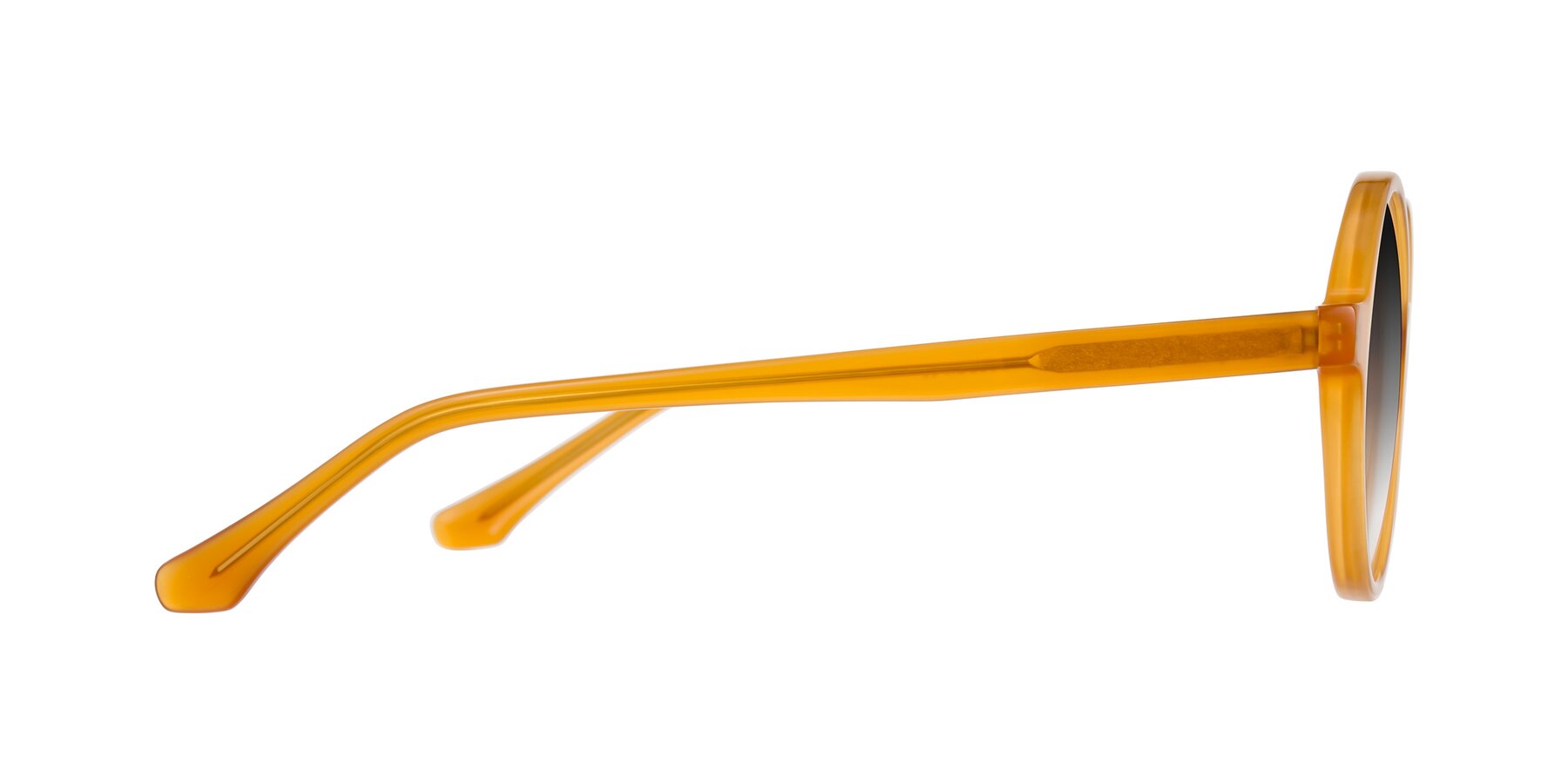 Side of Clady in Caramel with Gray Gradient Lenses