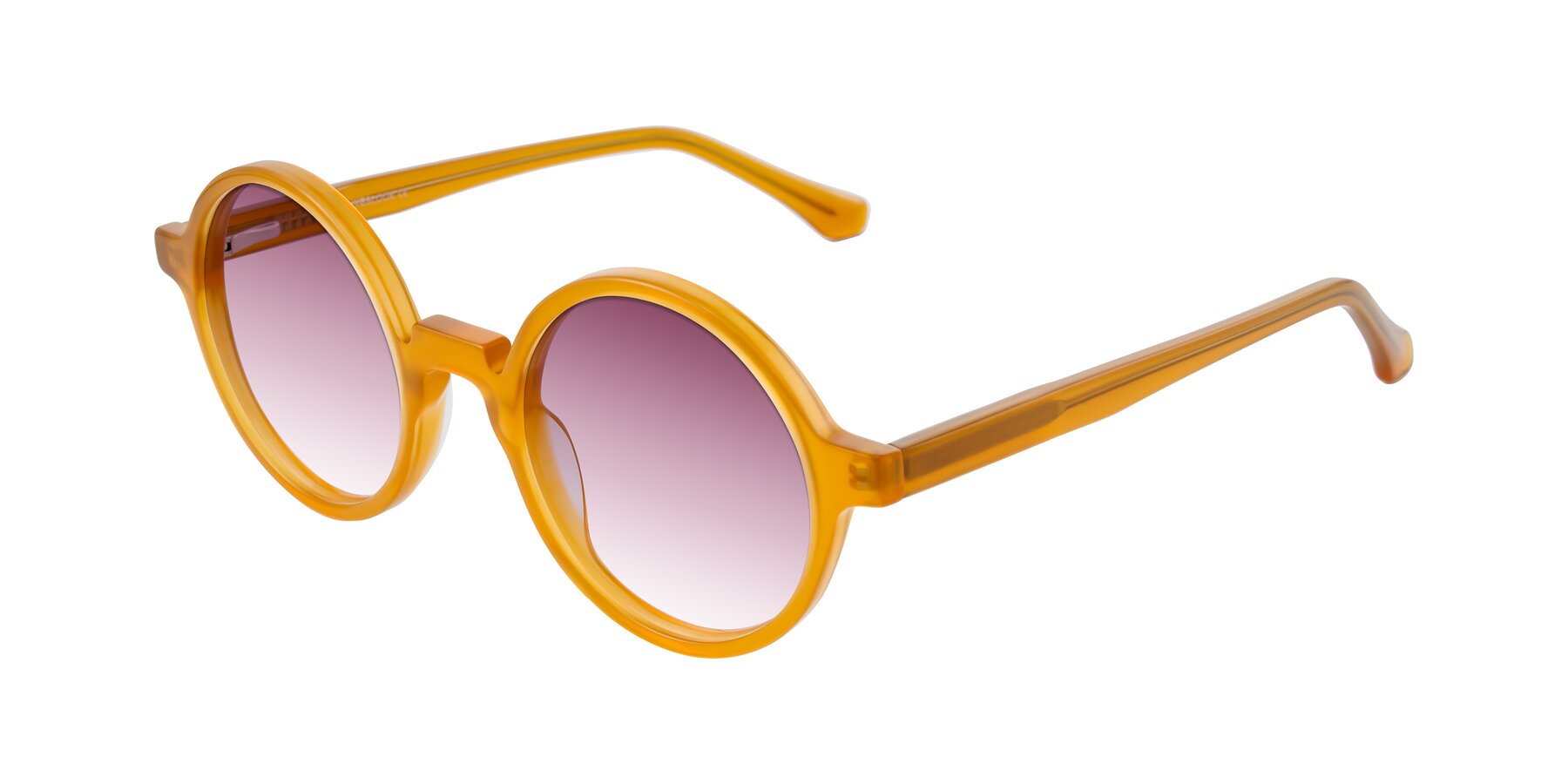 Angle of Clady in Caramel with Wine Gradient Lenses