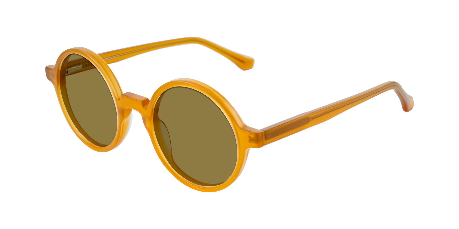 Angle of Clady in Caramel with Brown Polarized Lenses