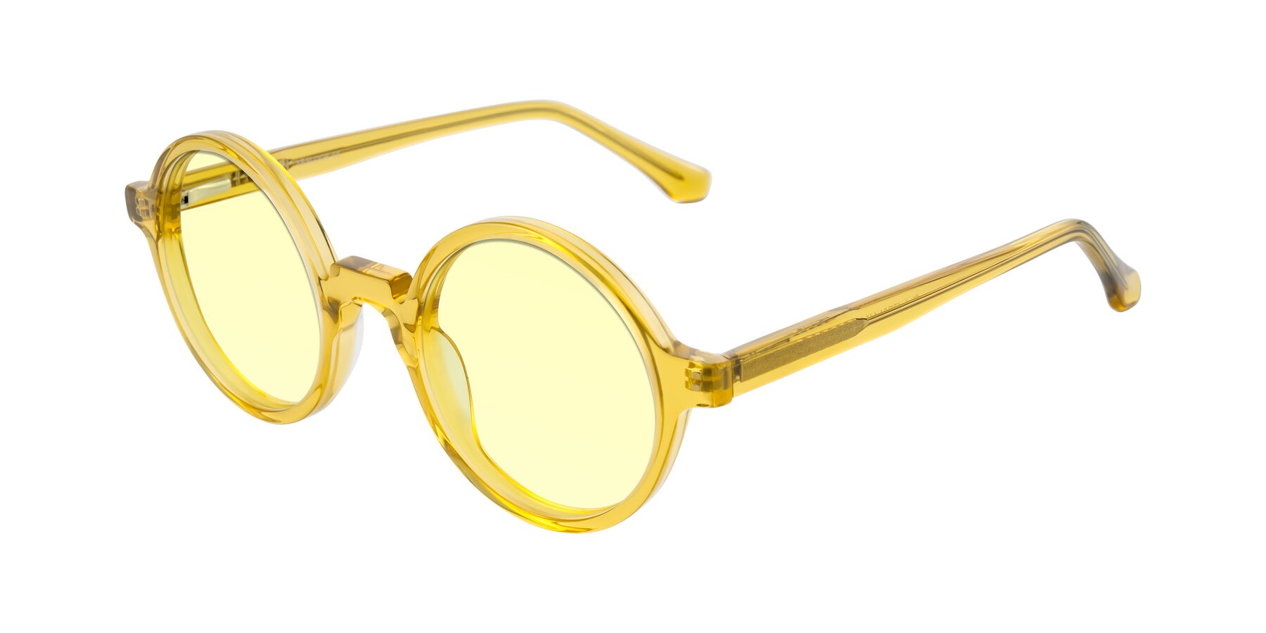 Angle of Clady in Mustard Crystal with Light Yellow Tinted Lenses