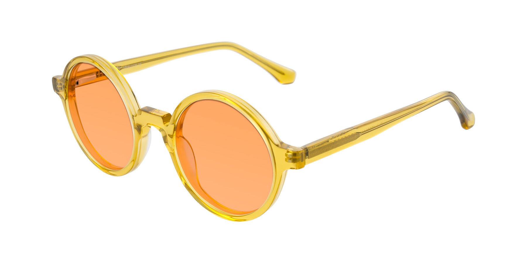 Angle of Clady in Mustard Crystal with Medium Orange Tinted Lenses