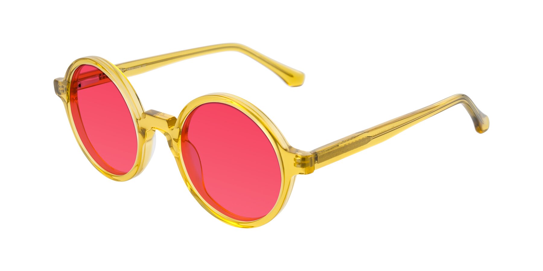 Angle of Clady in Mustard Crystal with Red Tinted Lenses