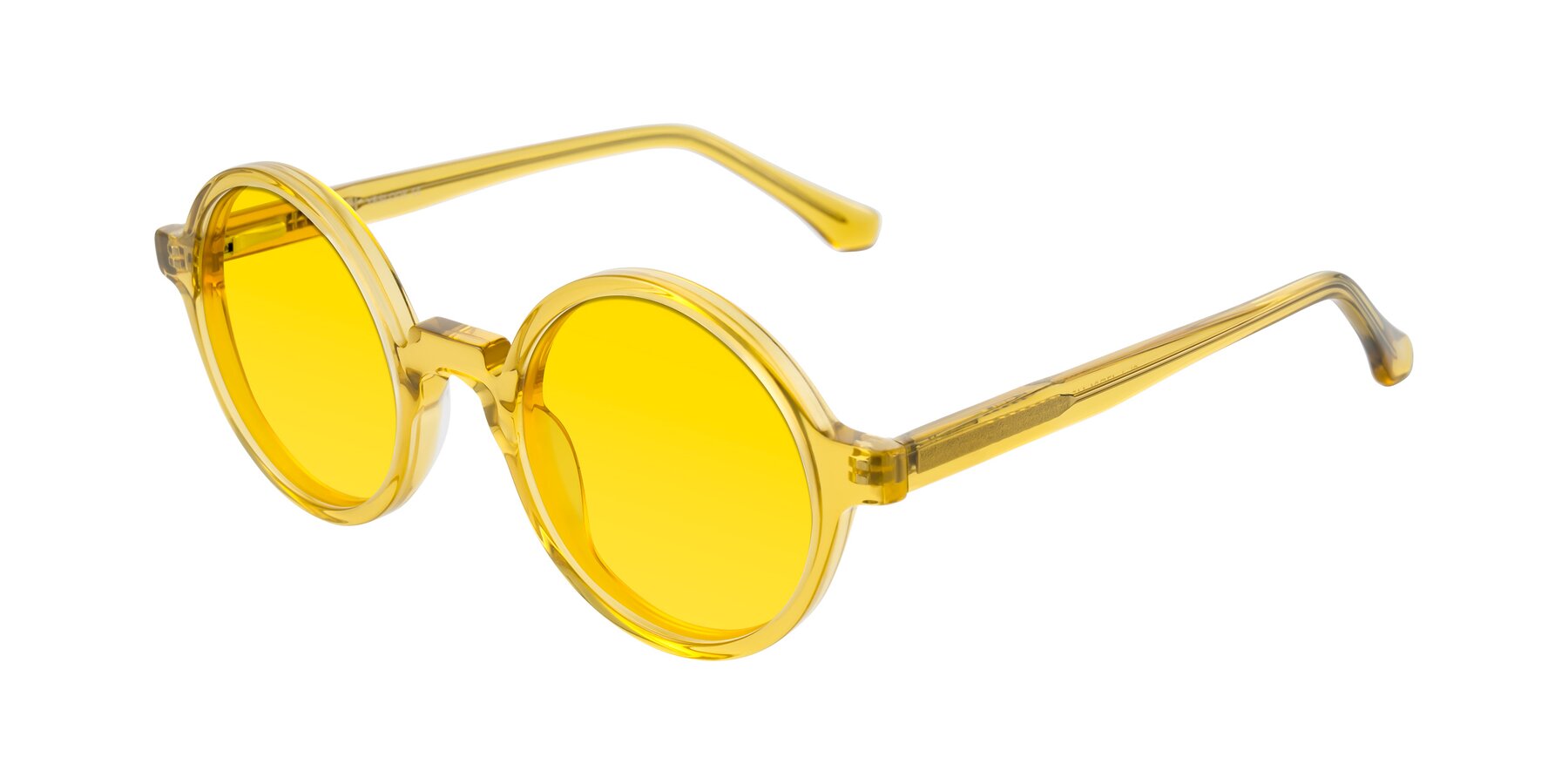 Angle of Clady in Mustard Crystal with Yellow Tinted Lenses