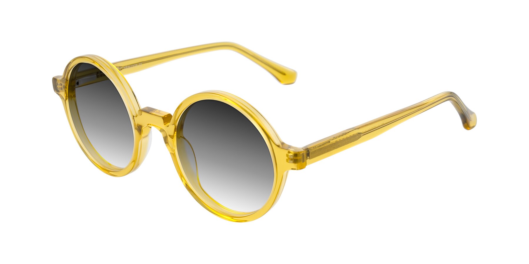 Angle of Clady in Mustard Crystal with Gray Gradient Lenses