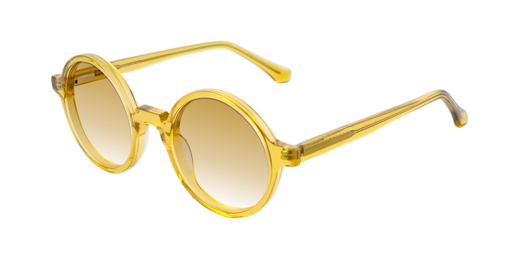 Angle of Clady in Mustard Crystal with Champagne Gradient Lenses