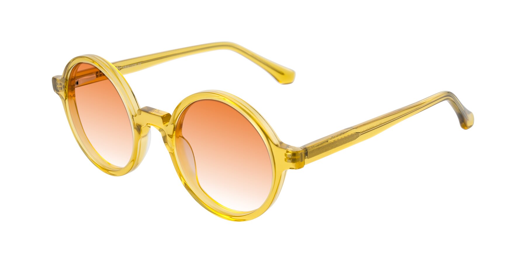 Angle of Clady in Mustard Crystal with Orange Gradient Lenses