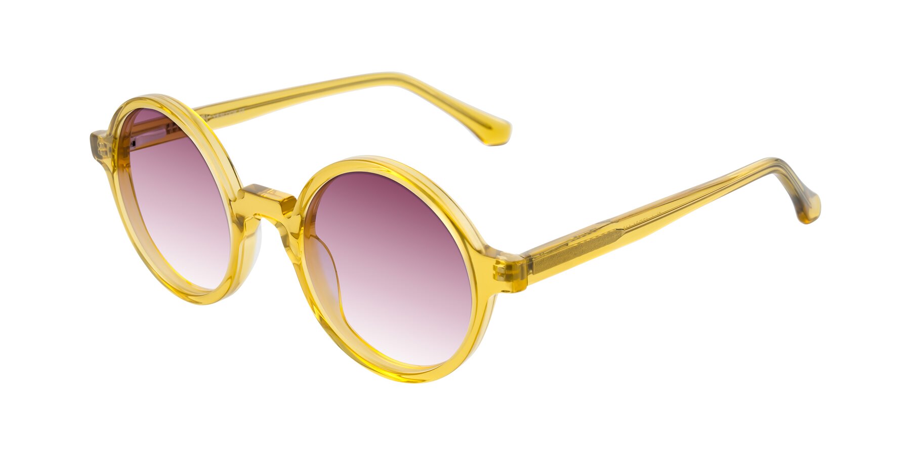 Angle of Clady in Mustard Crystal with Wine Gradient Lenses