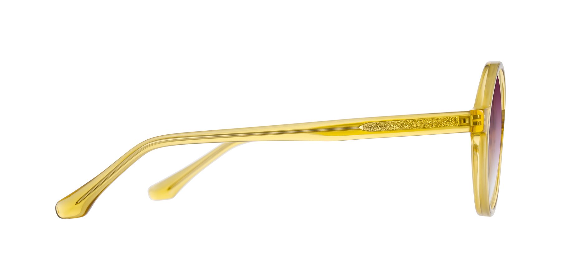 Side of Clady in Mustard Crystal with Wine Gradient Lenses