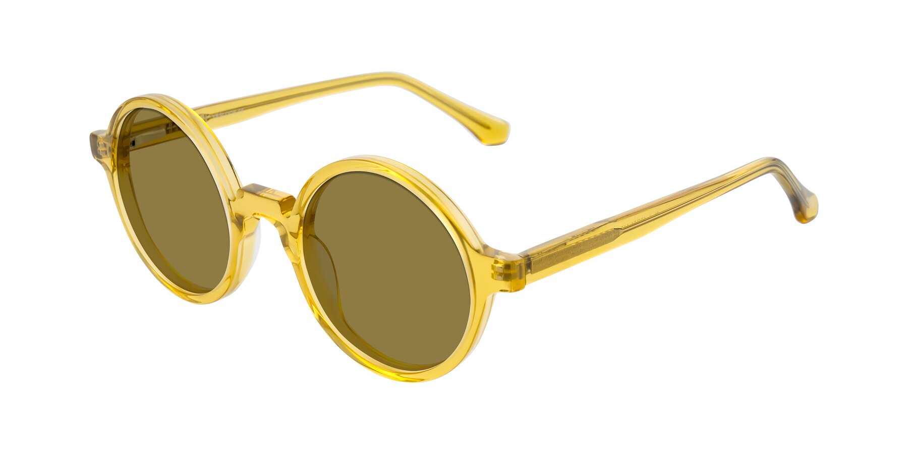 Angle of Clady in Mustard Crystal with Brown Polarized Lenses