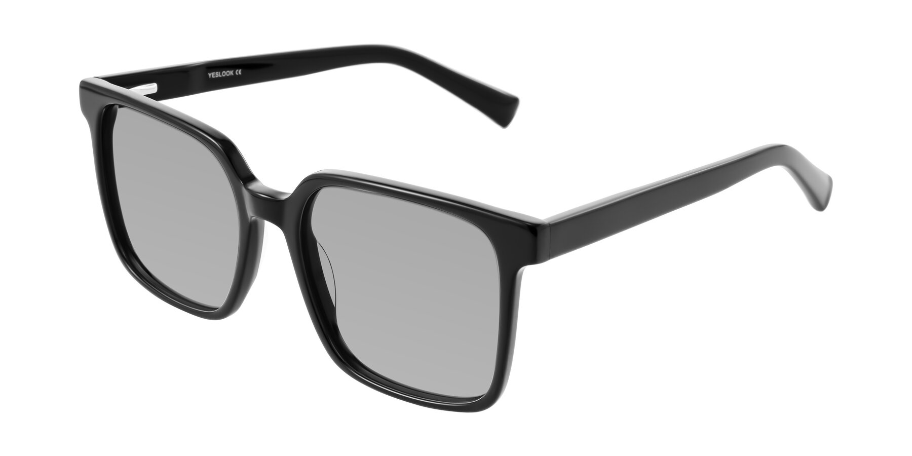 Angle of Donegal in Black with Light Gray Tinted Lenses