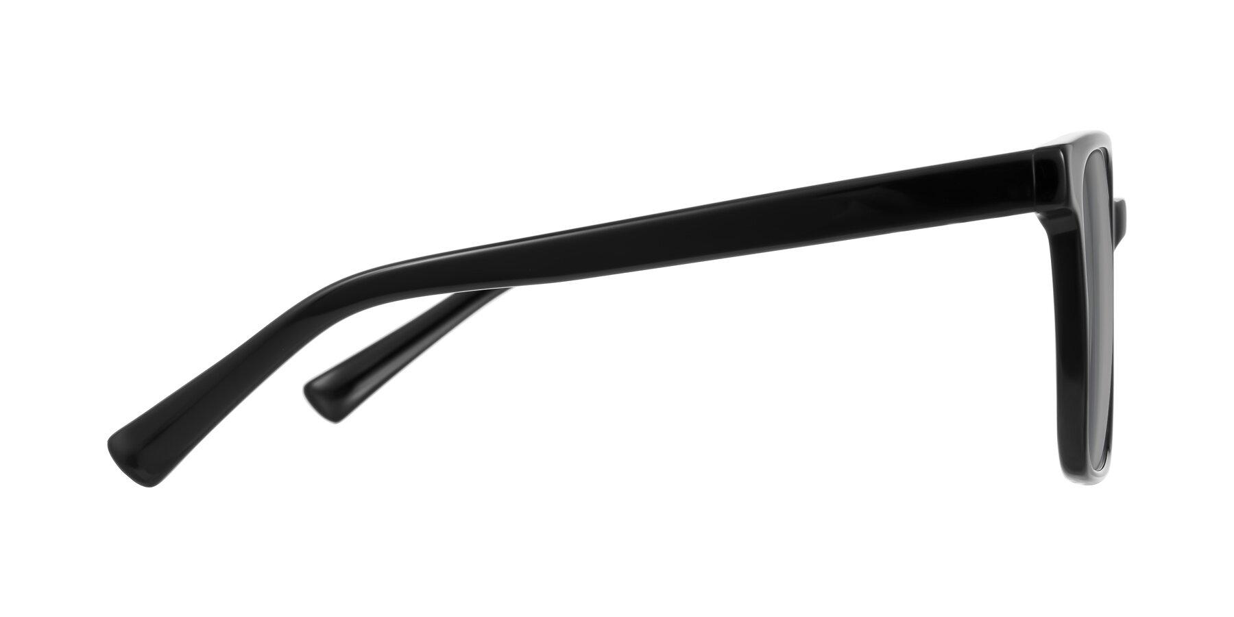 Side of Donegal in Black with Light Gray Tinted Lenses