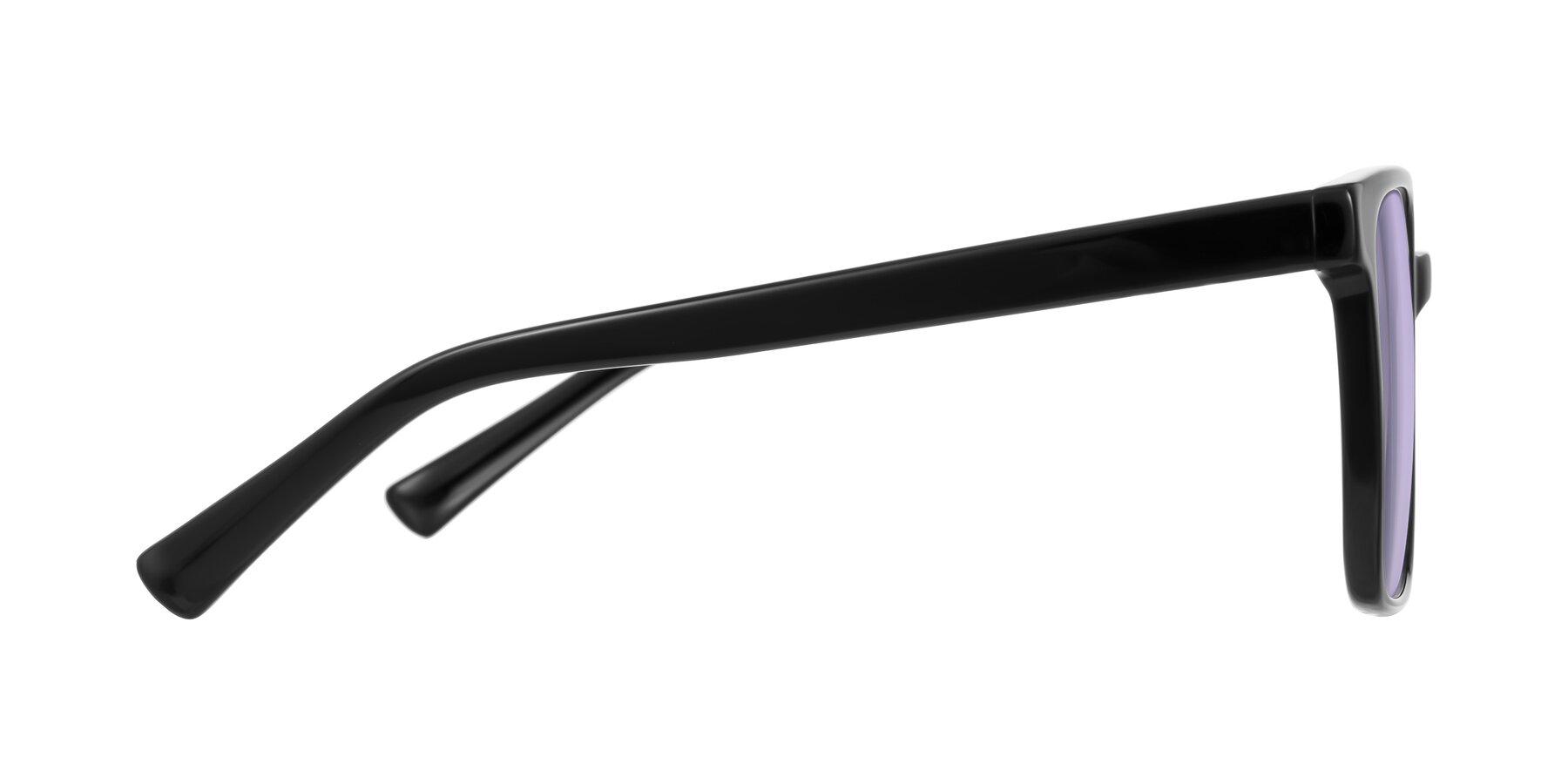 Side of Donegal in Black with Light Purple Tinted Lenses