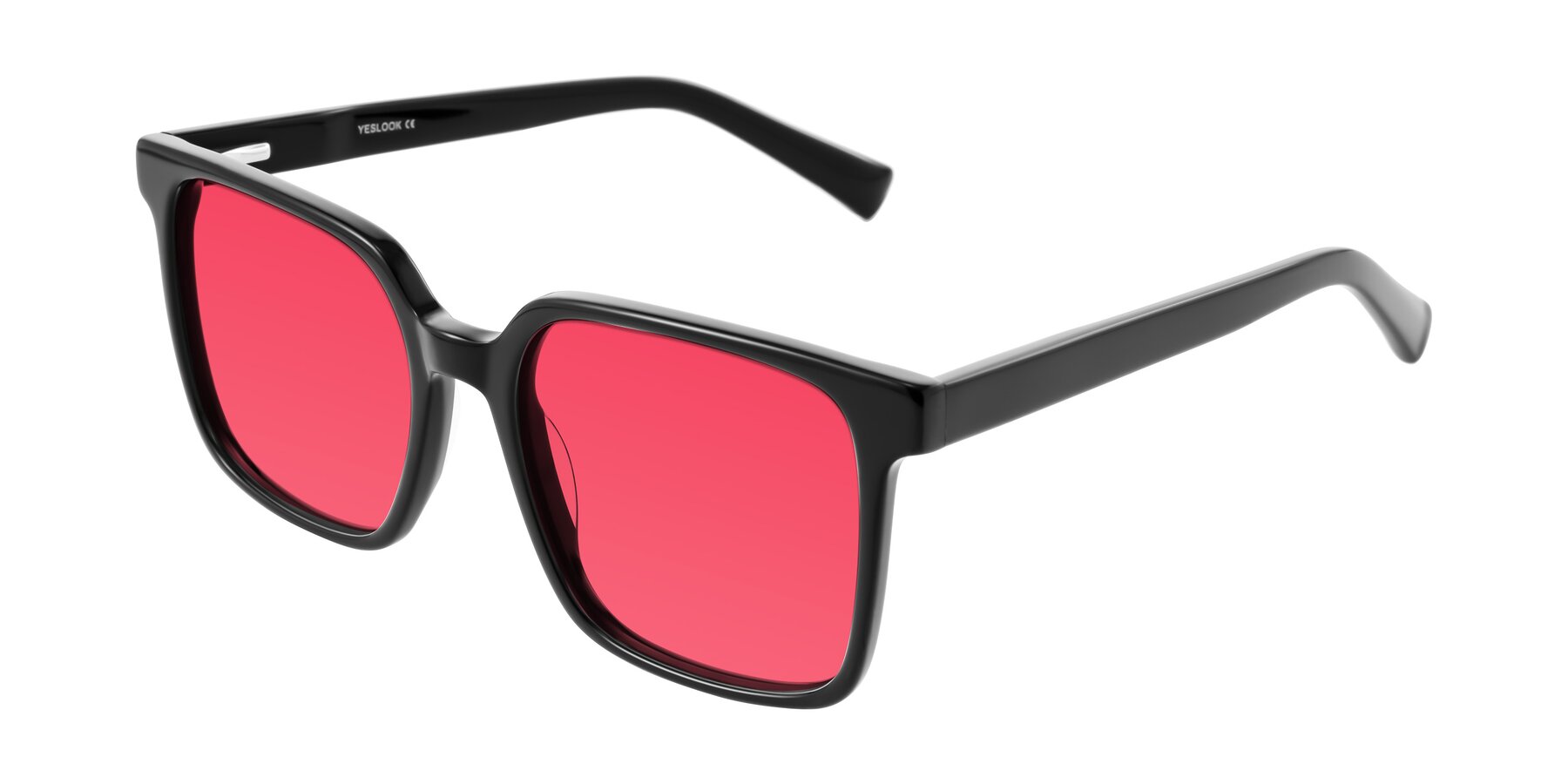 Angle of Donegal in Black with Red Tinted Lenses