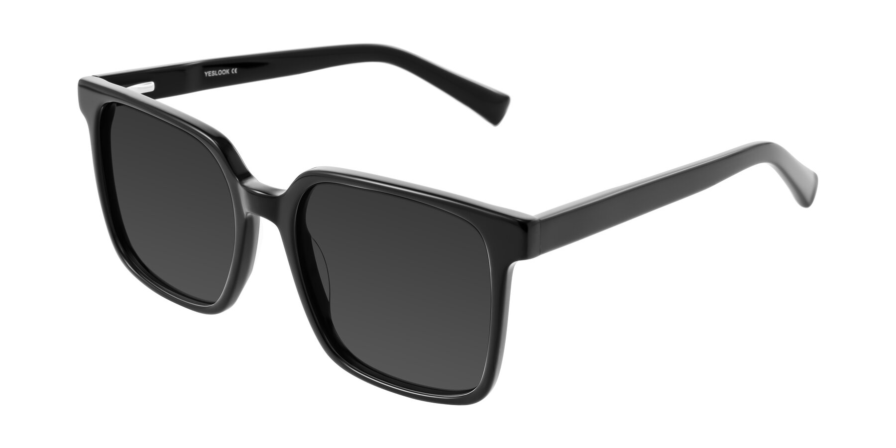 Angle of Donegal in Black with Gray Tinted Lenses