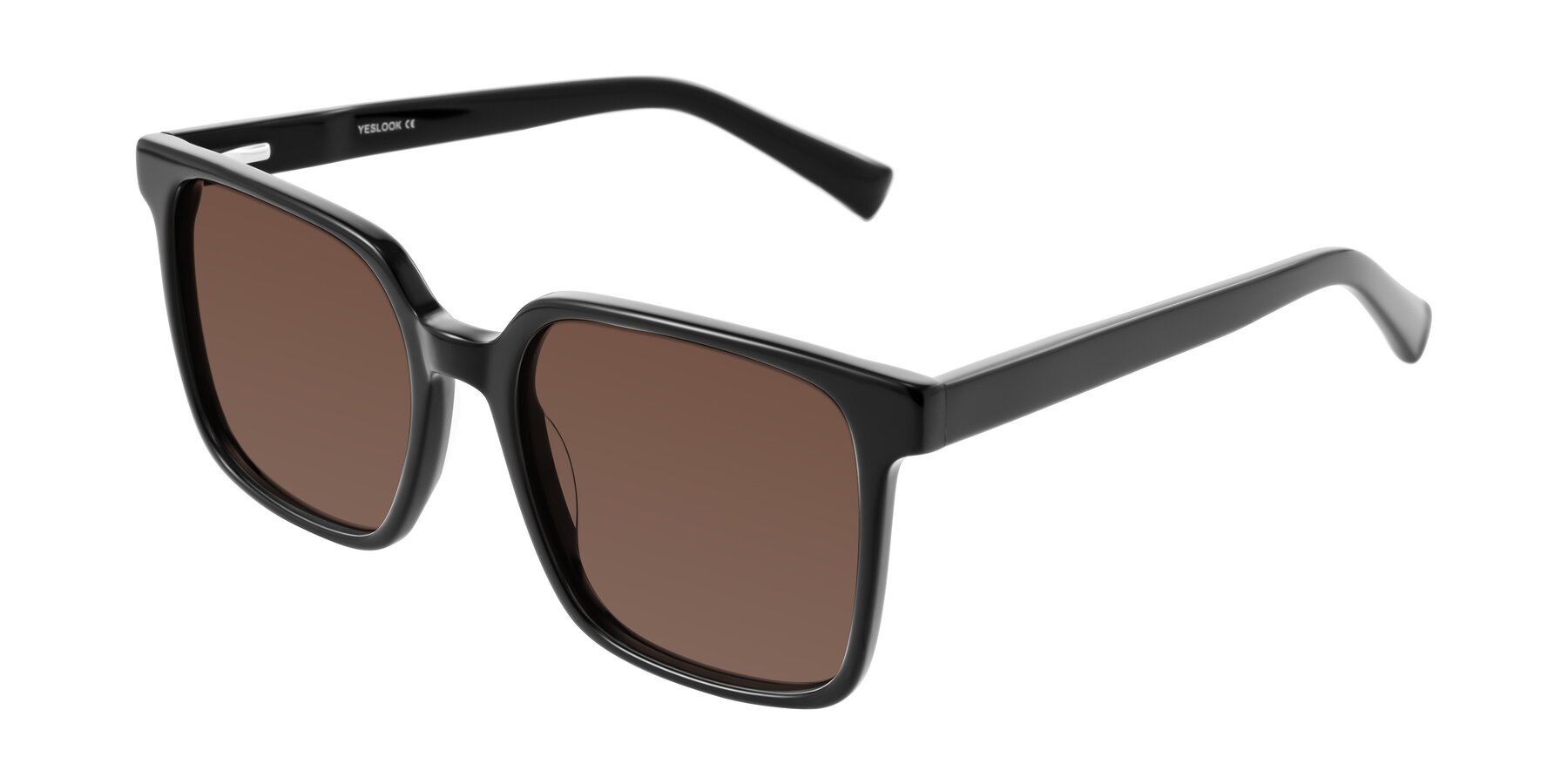Angle of Donegal in Black with Brown Tinted Lenses
