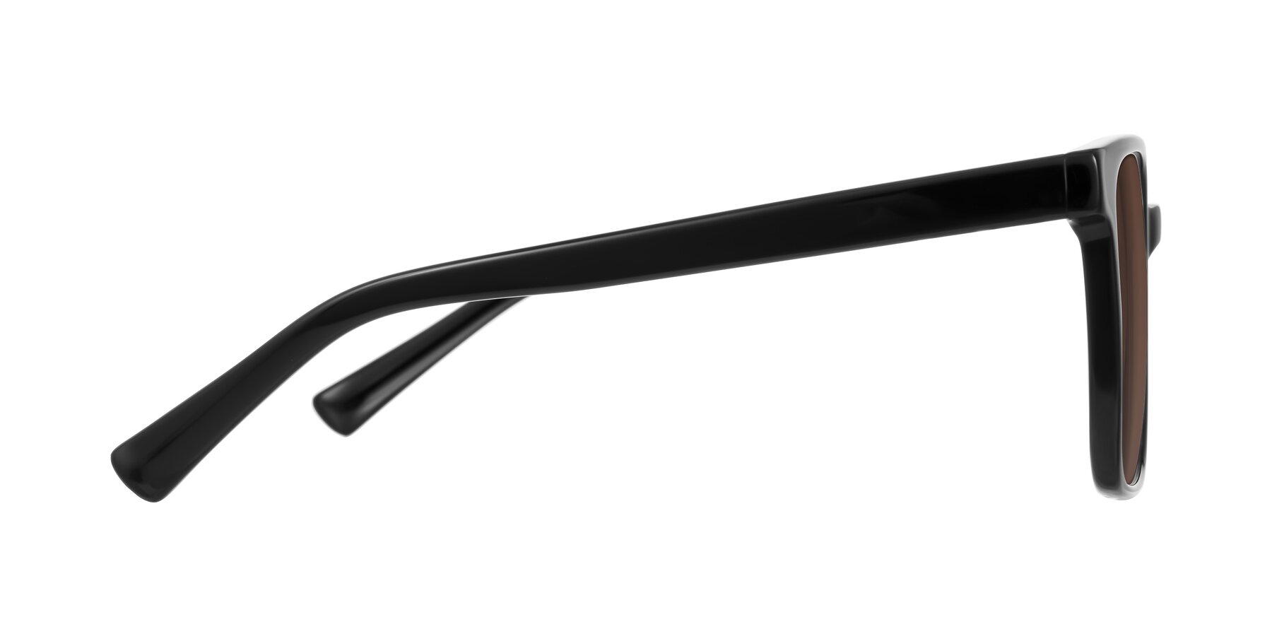 Side of Donegal in Black with Brown Tinted Lenses