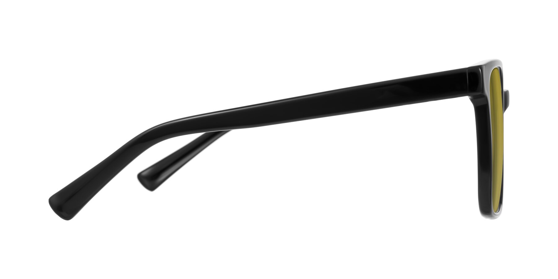 Side of Donegal in Black with Champagne Tinted Lenses