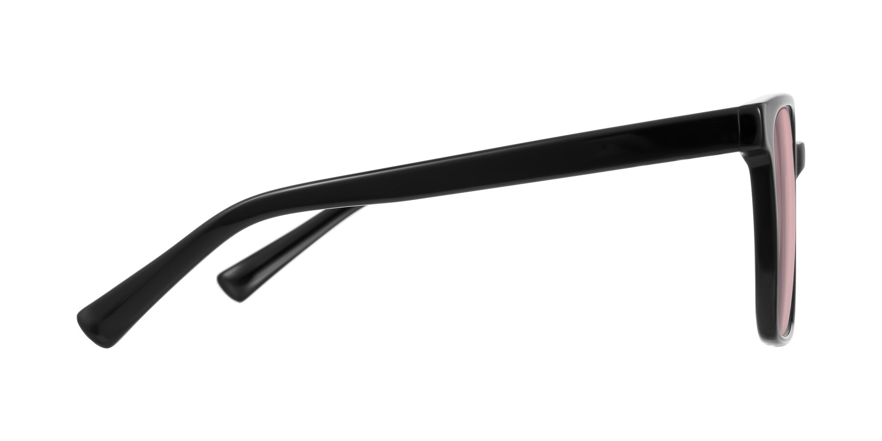 Side of Donegal in Black with Light Garnet Tinted Lenses