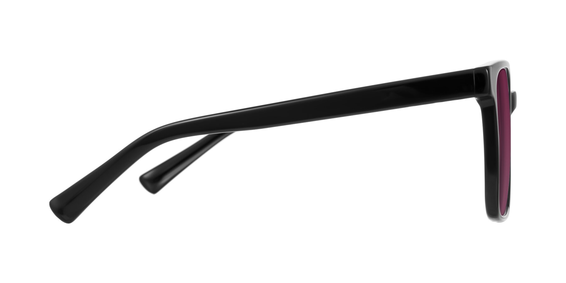 Side of Donegal in Black with Wine Tinted Lenses
