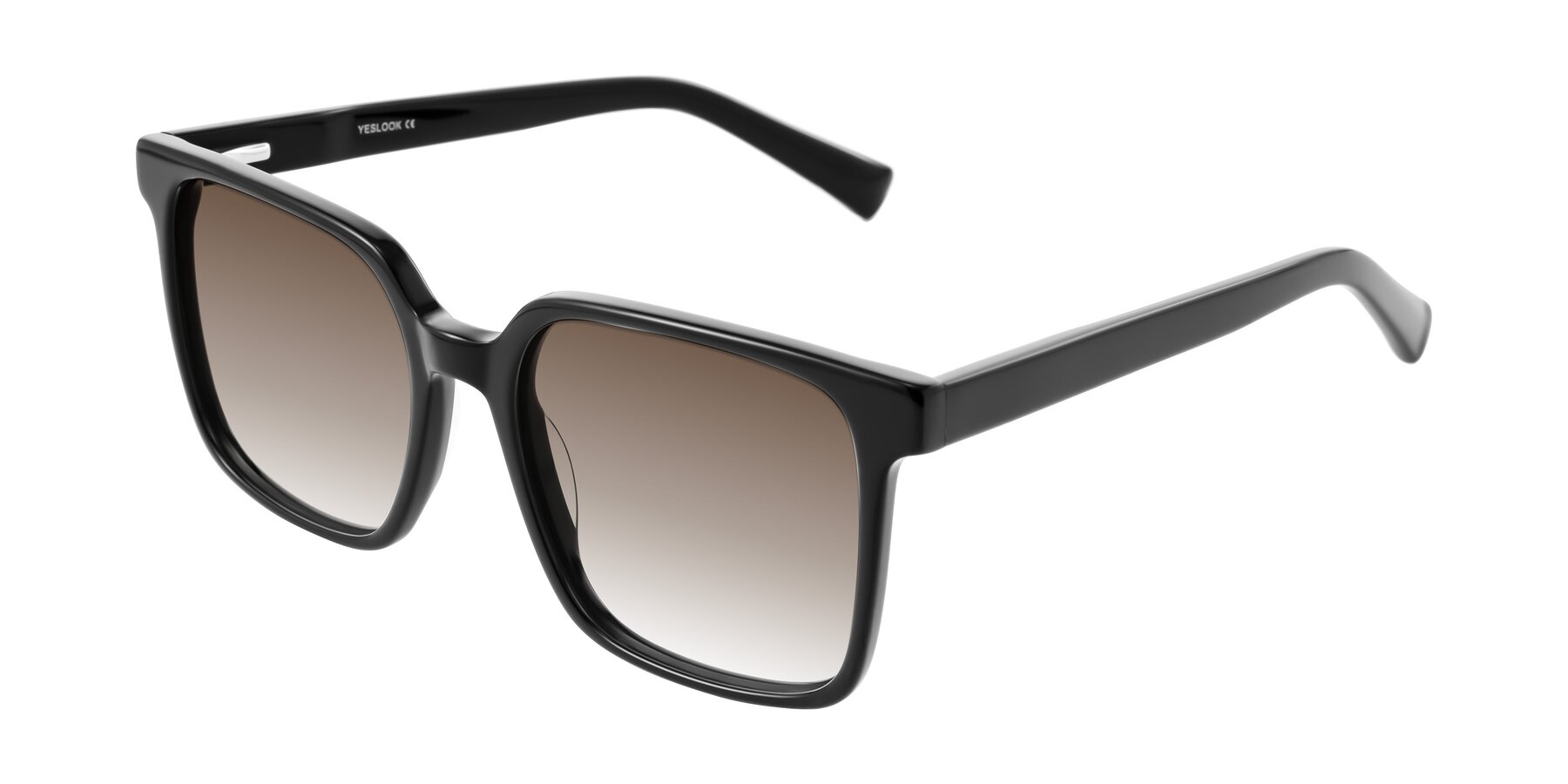 Angle of Donegal in Black with Brown Gradient Lenses