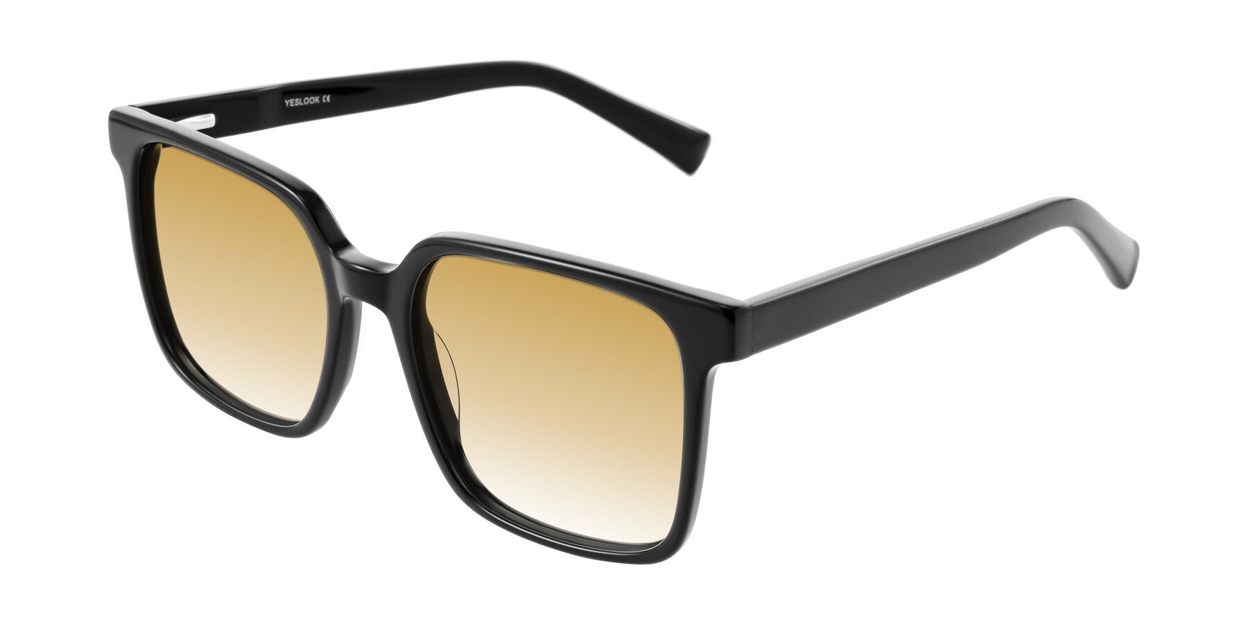 Angle of Donegal in Black with Champagne Gradient Lenses