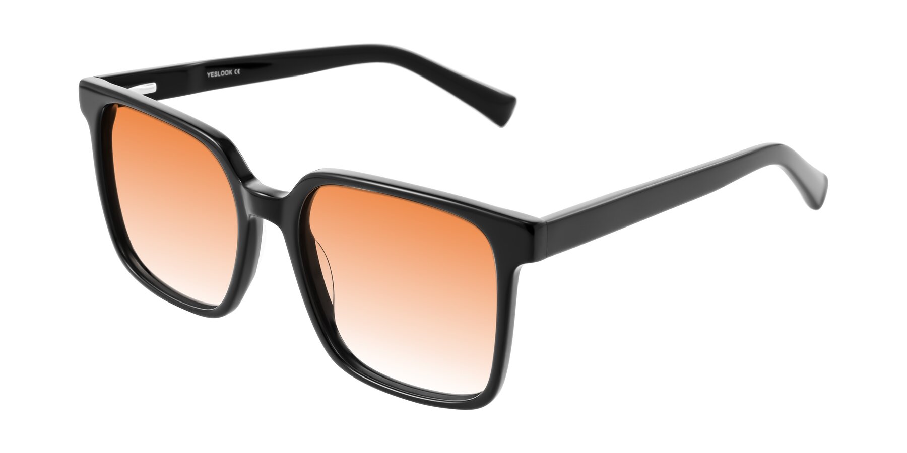 Angle of Donegal in Black with Orange Gradient Lenses