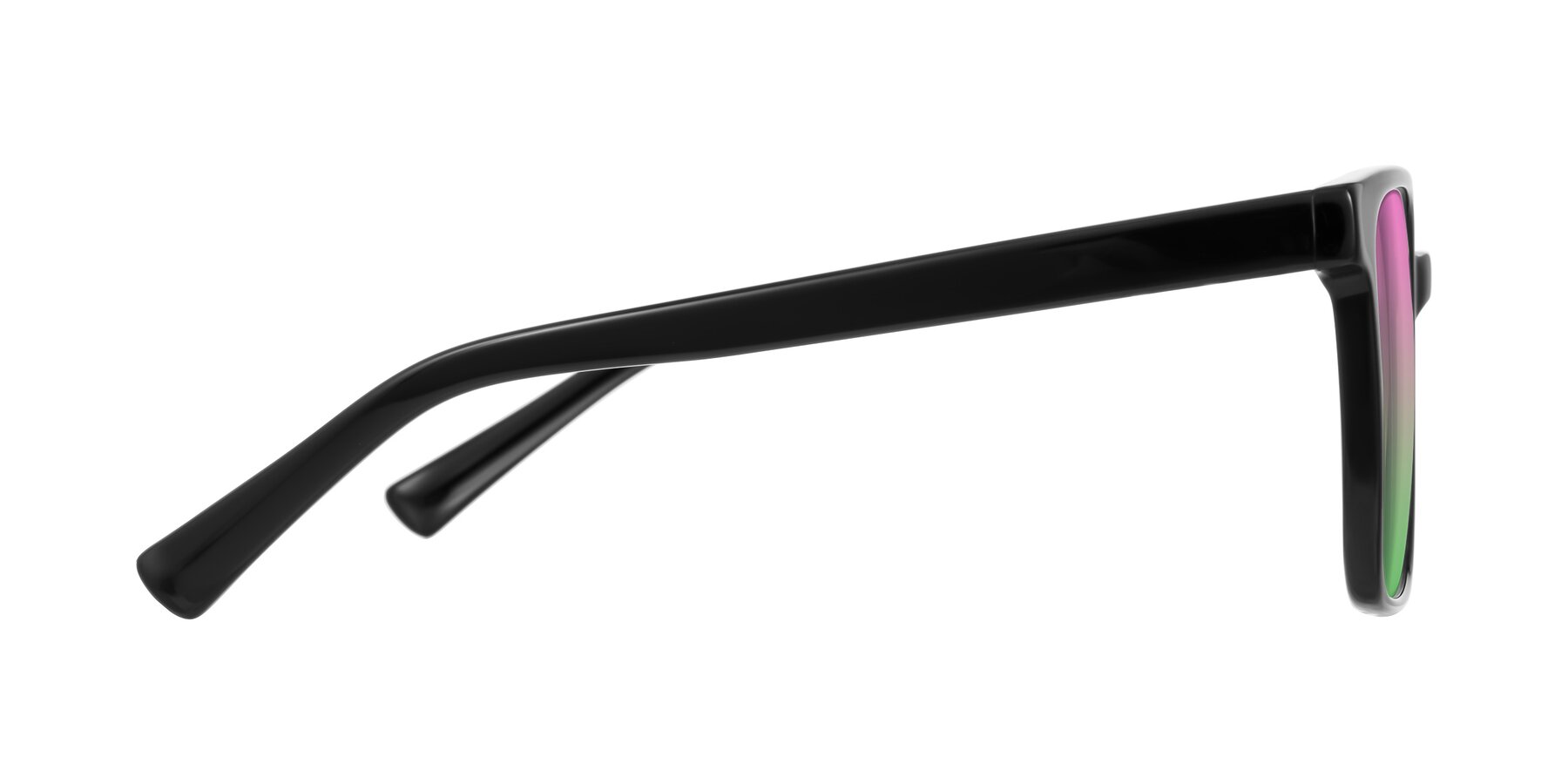 Side of Donegal in Black with Pink / Green Gradient Lenses