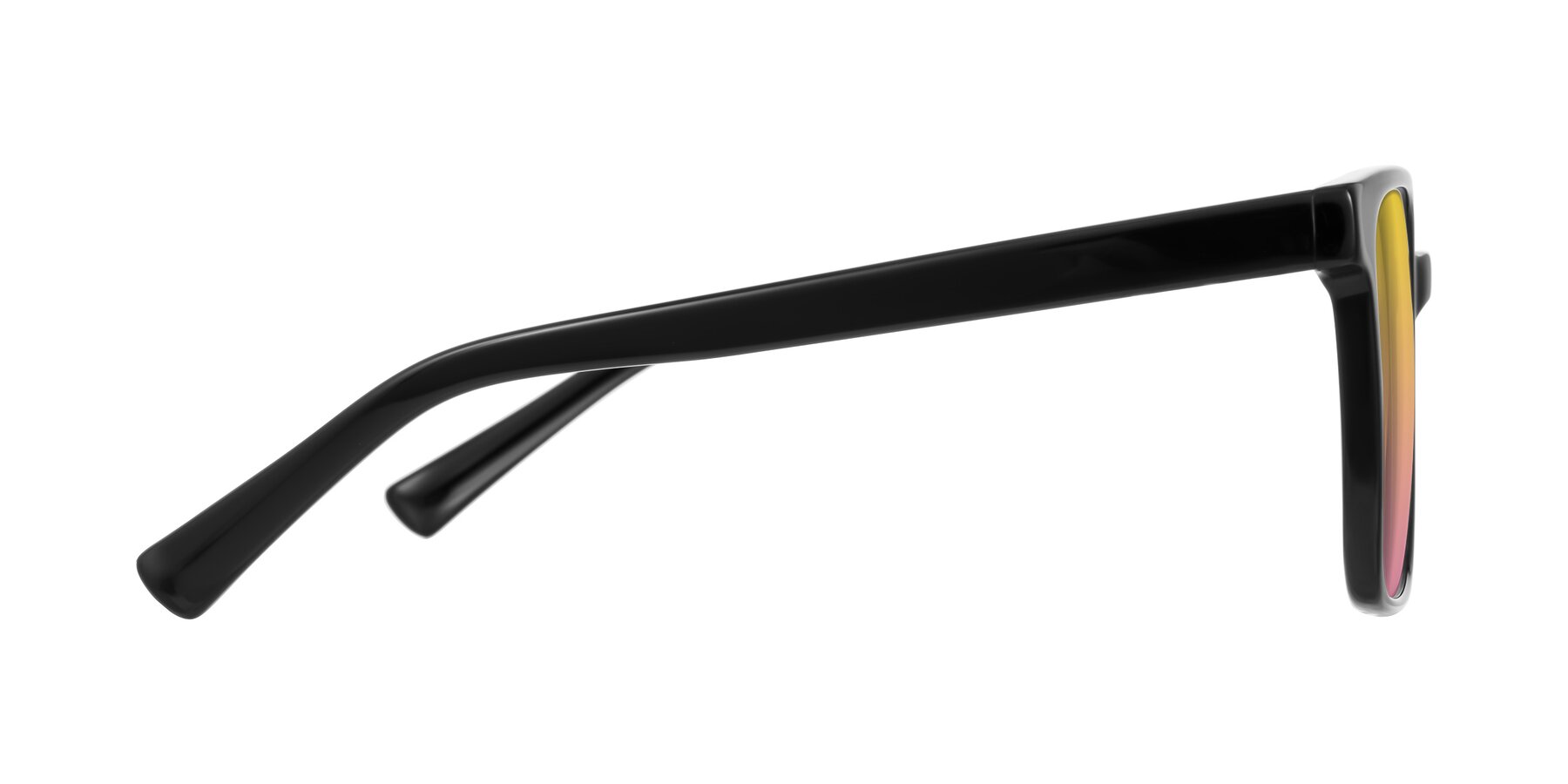 Side of Donegal in Black with Yellow / Pink Gradient Lenses
