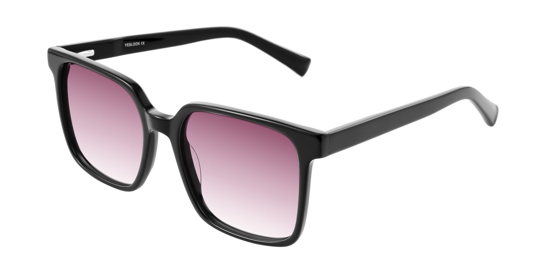 Angle of Donegal in Black with Wine Gradient Lenses