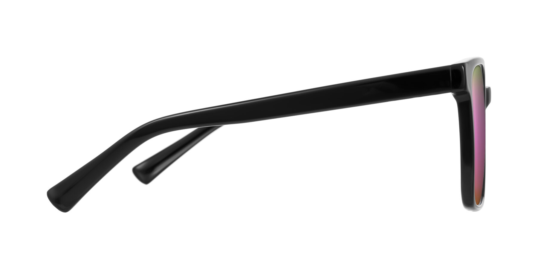 Side of Donegal in Black with Pink Mirrored Lenses