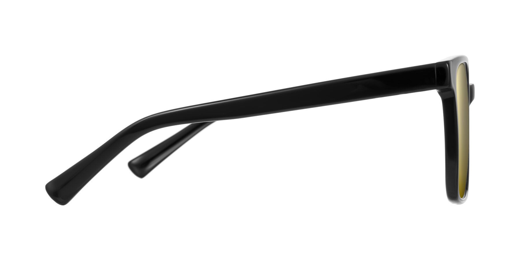 Side of Donegal in Black with Gold Mirrored Lenses