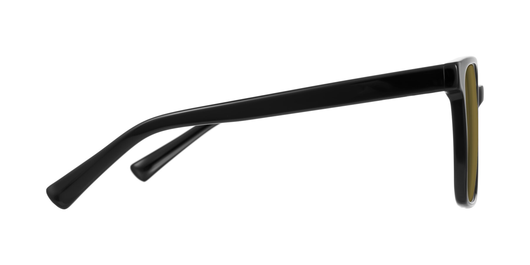 Side of Donegal in Black with Brown Polarized Lenses