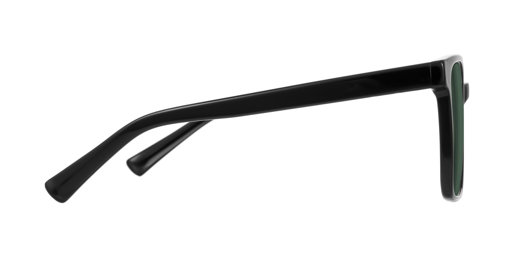 Side of Donegal in Black with Green Polarized Lenses
